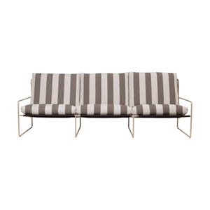 Ferm Living Desert 3-zits tuinbank Cashmere/Chocolate