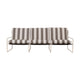 Ferm Living Desert 3-zits tuinbank Cashmere/Chocolate