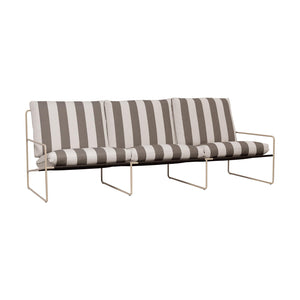 Ferm Living Desert 3-zits tuinbank Cashmere/Chocolate
