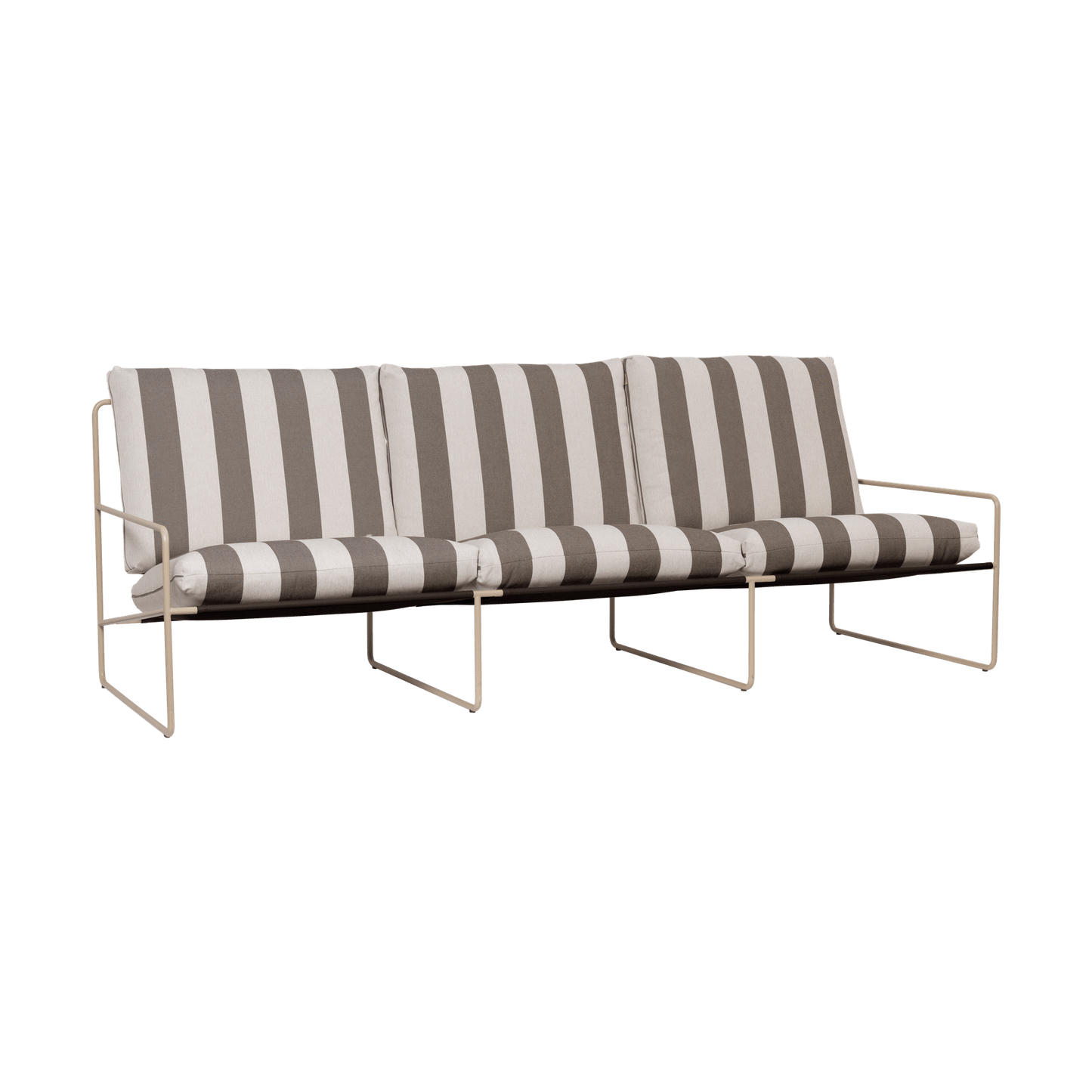 Ferm Living Desert 3-zits tuinbank Cashmere/Chocolate