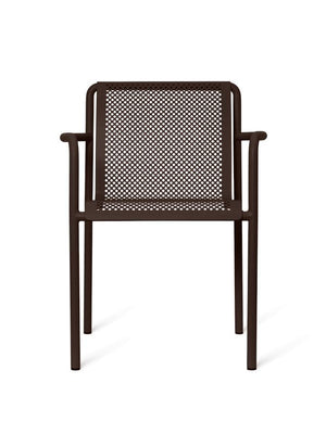 Ferm Living Dapple tuinstoel met armleuning Dark Chocolate