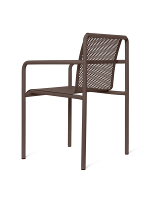 Ferm Living Dapple tuinstoel met armleuning Dark Chocolate