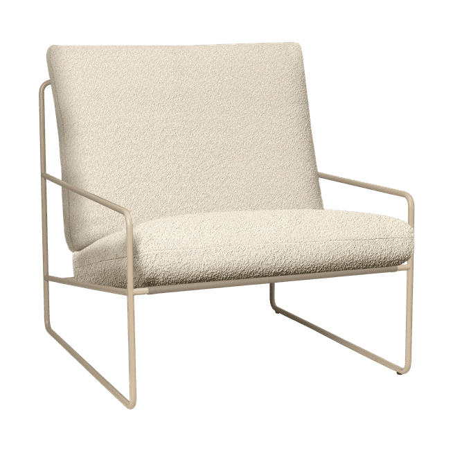 Ferm Living Desert 1-zits tuinbank Cashmere/Off-white