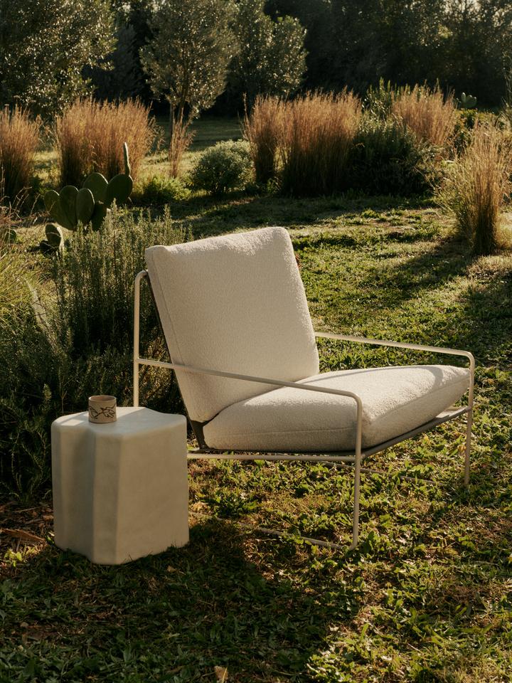 Ferm Living Desert 1-zits tuinbank Cashmere/Off-white