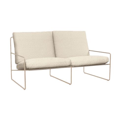 Ferm Living Desert 2-zits tuinbank Cashmere/Off-white