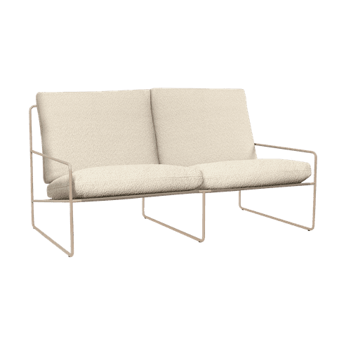 Ferm Living Desert 2-zits tuinbank Cashmere/Off-white