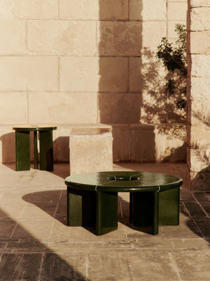 Ferm Living Deya salontafel Ø80 cm Dark Green