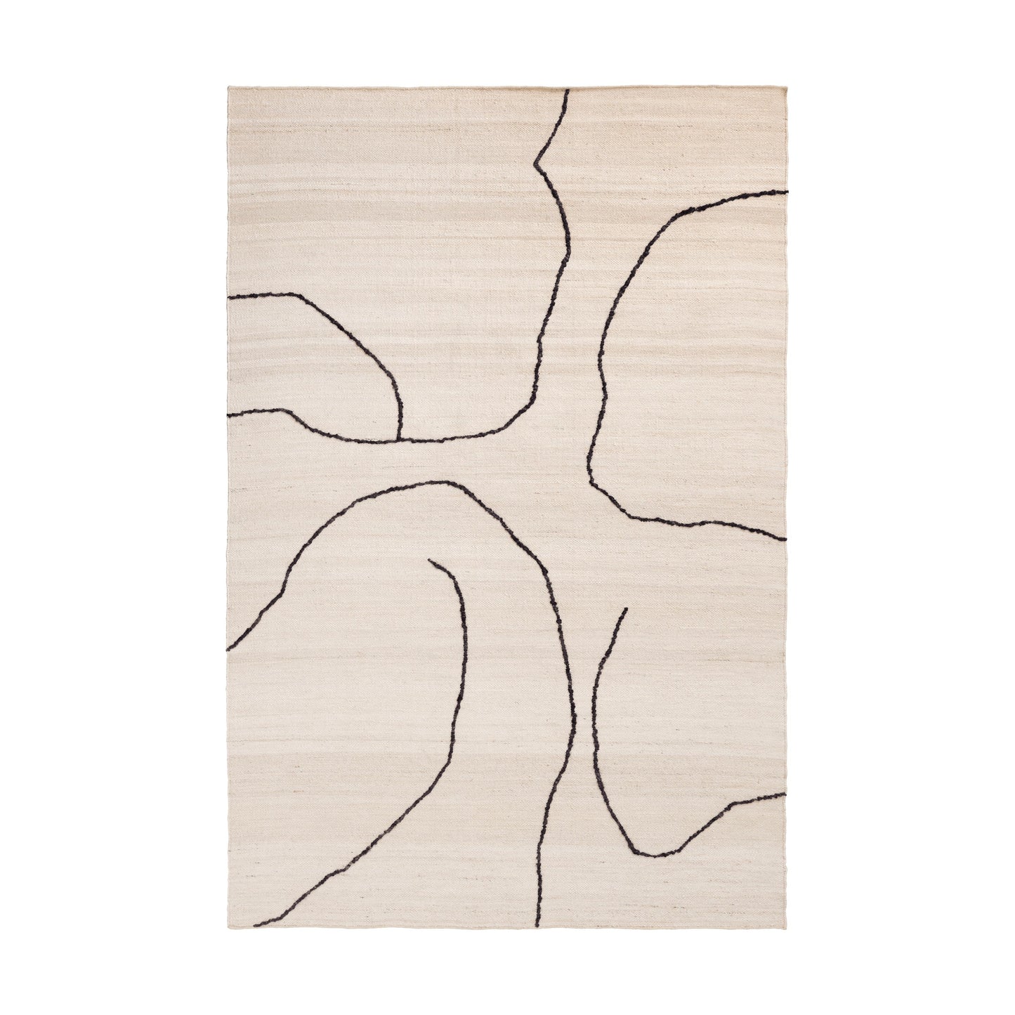 Ferm Living Gesso vloerkleed 170x240 cm Off-white/Dark fig