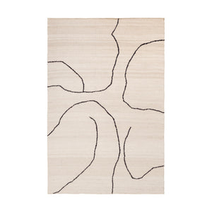 Ferm Living Gesso vloerkleed 170x240 cm Off-white/Dark fig