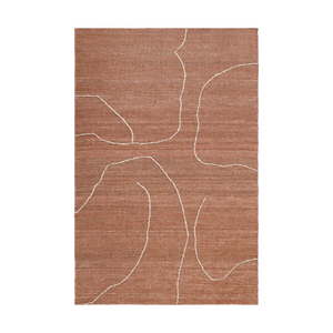 Ferm Living Gesso Jute vloerkleed 170x240 cm Terracotta/Off-white