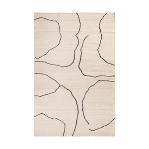 Ferm Living Gesso vloerkleed 200x300 cm Off-white/Dark fig