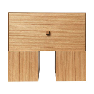Ferm Living Kuben nachtkastje 45x40 cm Naturel