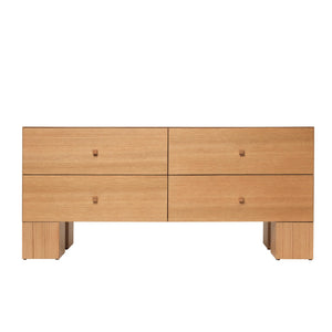 Ferm Living Kuben 2x2 opbergkast 135x63 cm Natural