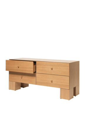 Ferm Living Kuben 2x2 opbergkast 135x63 cm Natural