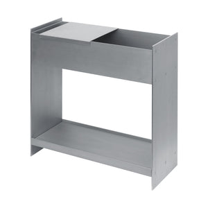 Ferm Living Lager plantenbak met plank Aluminium