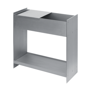 Ferm Living Lager plantenbak met plank Aluminium