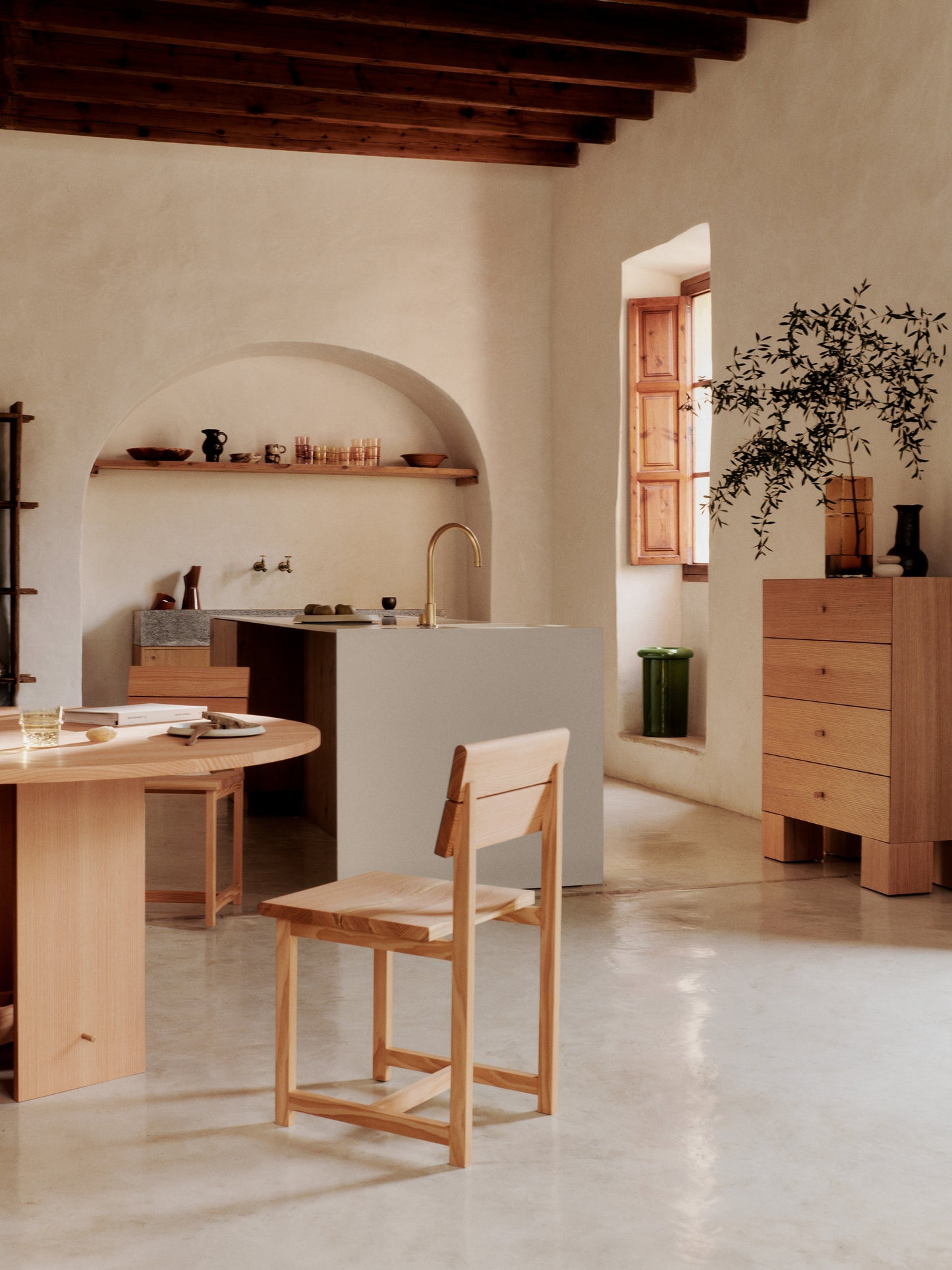 Ferm Living Kuben opbergkast 90x107,5 cm Naturel
