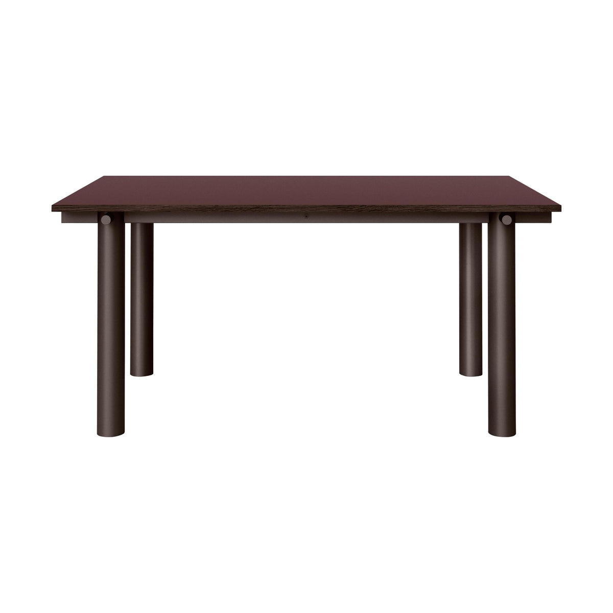 Ferm Living Atura eettafel 160x90 cm linoleum Burgundy/Dark Chocolate