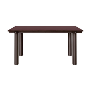 Ferm Living Atura eettafel 160x90 cm linoleum Burgundy/Dark Chocolate