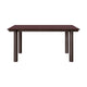 Ferm Living Atura eettafel 160x90 cm linoleum Burgundy/Dark Chocolate