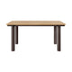 Ferm Living Atura eettafel 160x90 cm Natural Oak/Dark Chocolate
