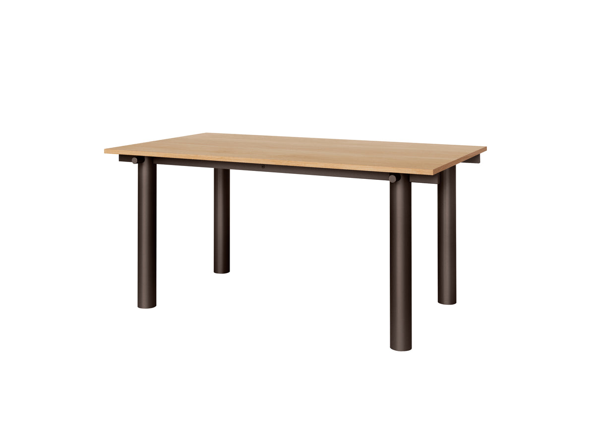 Ferm Living Atura eettafel 160x90 cm Natural Oak/Dark Chocolate