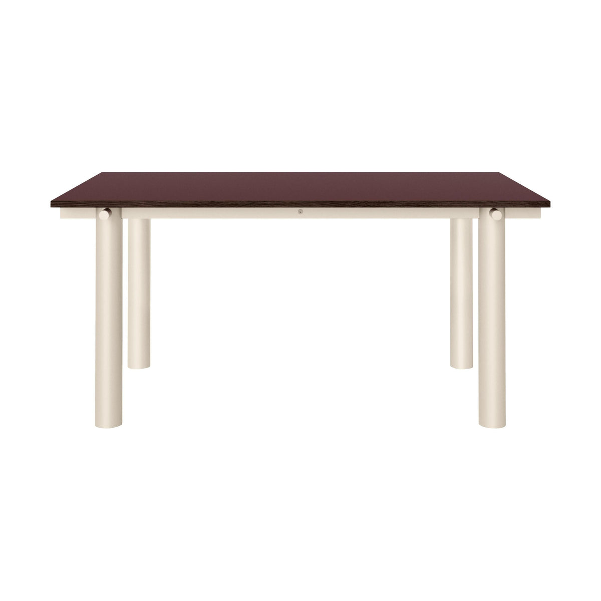 Ferm Living Atura eettafel 160x90 cm linoleum Burgundy/Light Cashmere