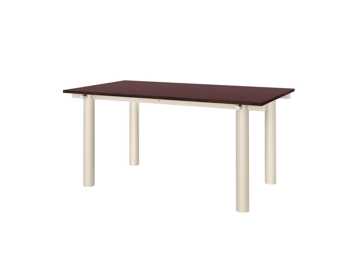 Ferm Living Atura eettafel 160x90 cm linoleum Burgundy/Light Cashmere