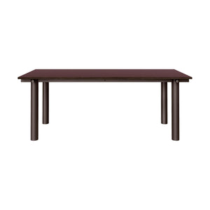 Ferm Living Atura eettafel 200x90 cm linoleum Burgundy/Dark Chocolate