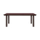 Ferm Living Atura eettafel 200x90 cm linoleum Burgundy/Dark Chocolate