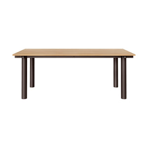 Ferm Living Atura eettafel 200x90 cm Natural Oak/Dark Chocolate