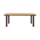 Ferm Living Atura eettafel 200x90 cm Natural Oak/Dark Chocolate