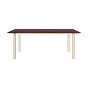 Ferm Living Atura eettafel 200x90 cm linoleum Burgundy/Light Cashmere