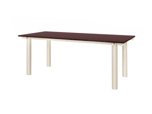 Ferm Living Atura eettafel 200x90 cm linoleum Burgundy/Light Cashmere