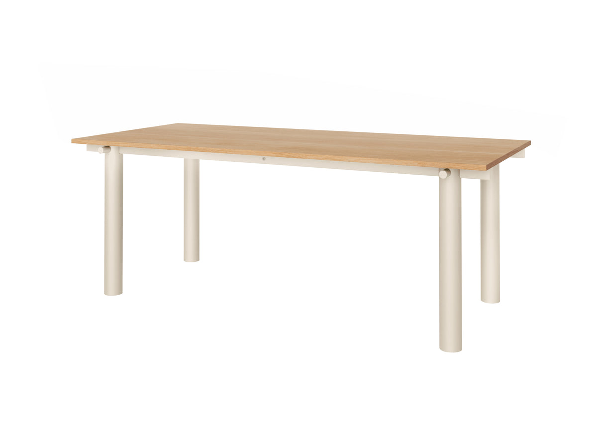 Ferm Living Atura eettafel 200x90 cm Natural Oak/Light Cashmere