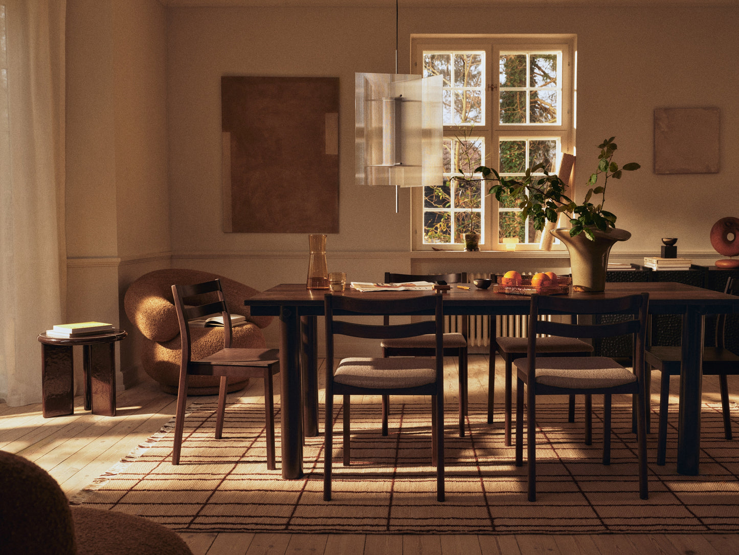 Ferm Living Boda eetkamerstoel Dark Stained Beech