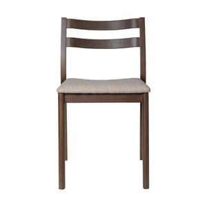 Ferm Living Boda eetkamerstoel Soft Bouclé Natural dark stained beech