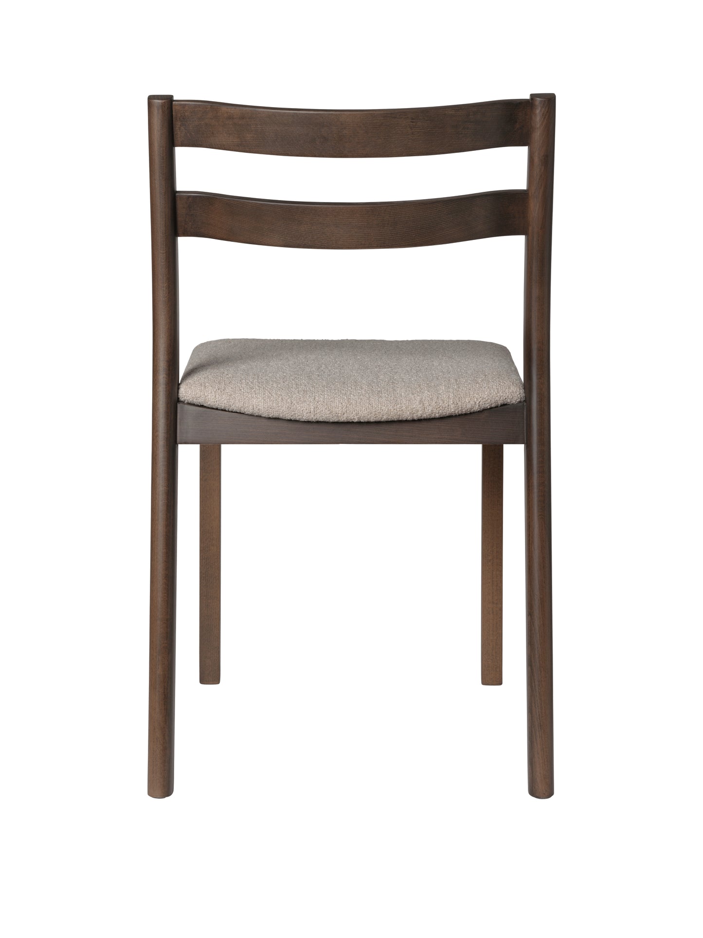 Ferm Living Boda eetkamerstoel Soft Bouclé Natural dark stained beech
