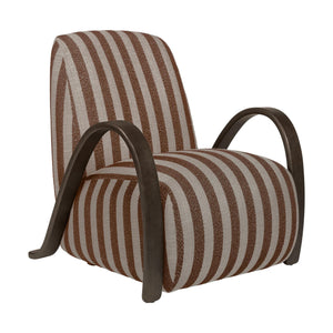 Ferm Living Buur fauteuil Louisiana Sand/Chocolate