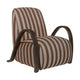 Ferm Living Buur fauteuil Louisiana Sand/Chocolate