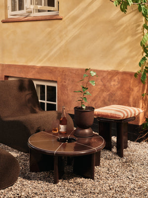 Ferm Living Deya salontafel Ø80 cm Chestnut Brown