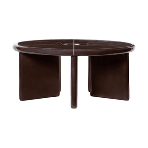 Ferm Living Deya salontafel Ø80 cm Chestnut Brown