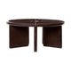 Ferm Living Deya salontafel Ø80 cm Chestnut Brown