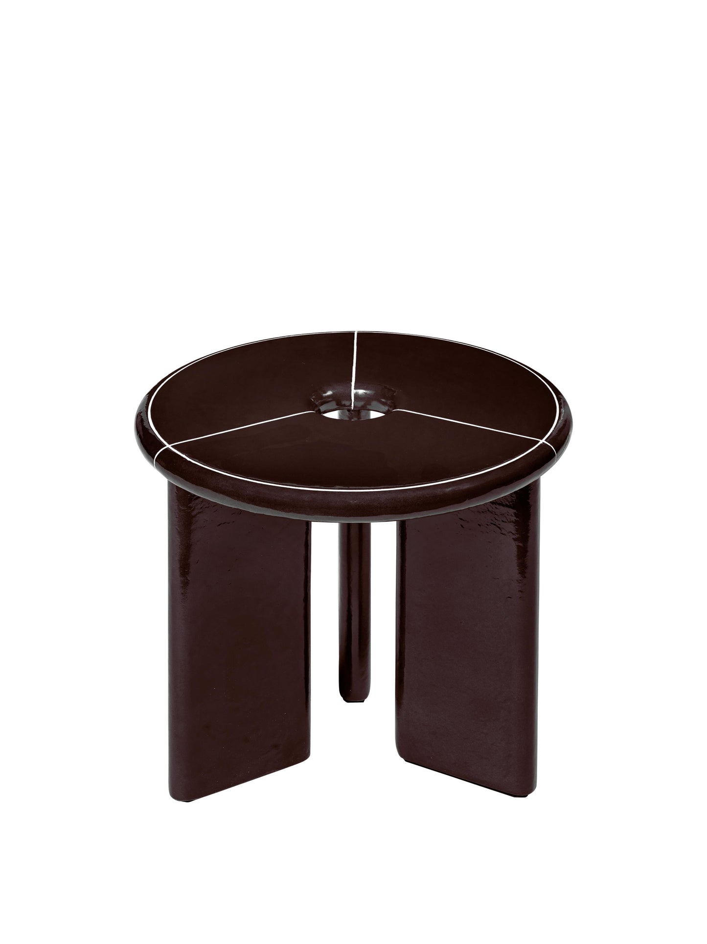 Ferm Living Deya bijzettafel Ø47 cm Chestnut Brown