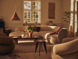 Ferm Living Feve bijzettafel Walnut