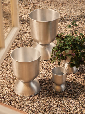 Ferm Living Hourglass medium bloempot Aluminium