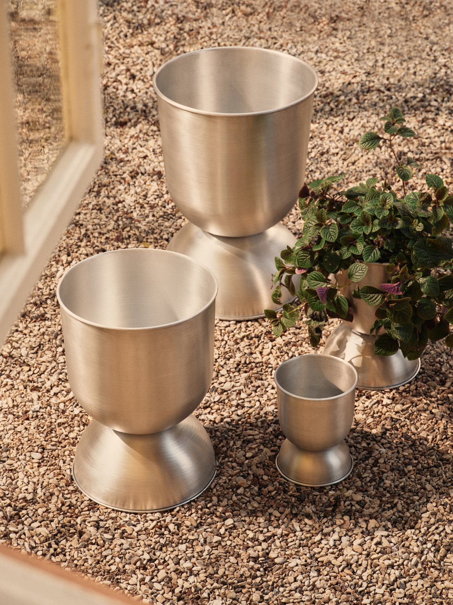 Ferm Living Hourglass small bloempot Aluminium