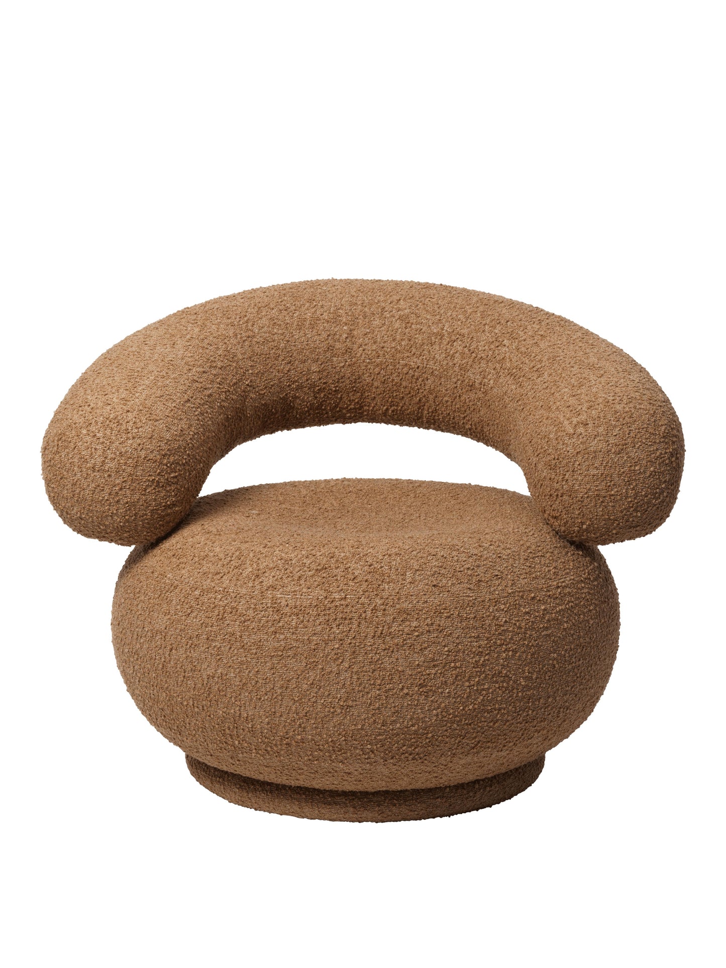 Ferm Living Orbo fauteuil Raw Bouclé Tan