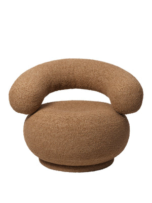Ferm Living Orbo fauteuil Raw Bouclé Tan