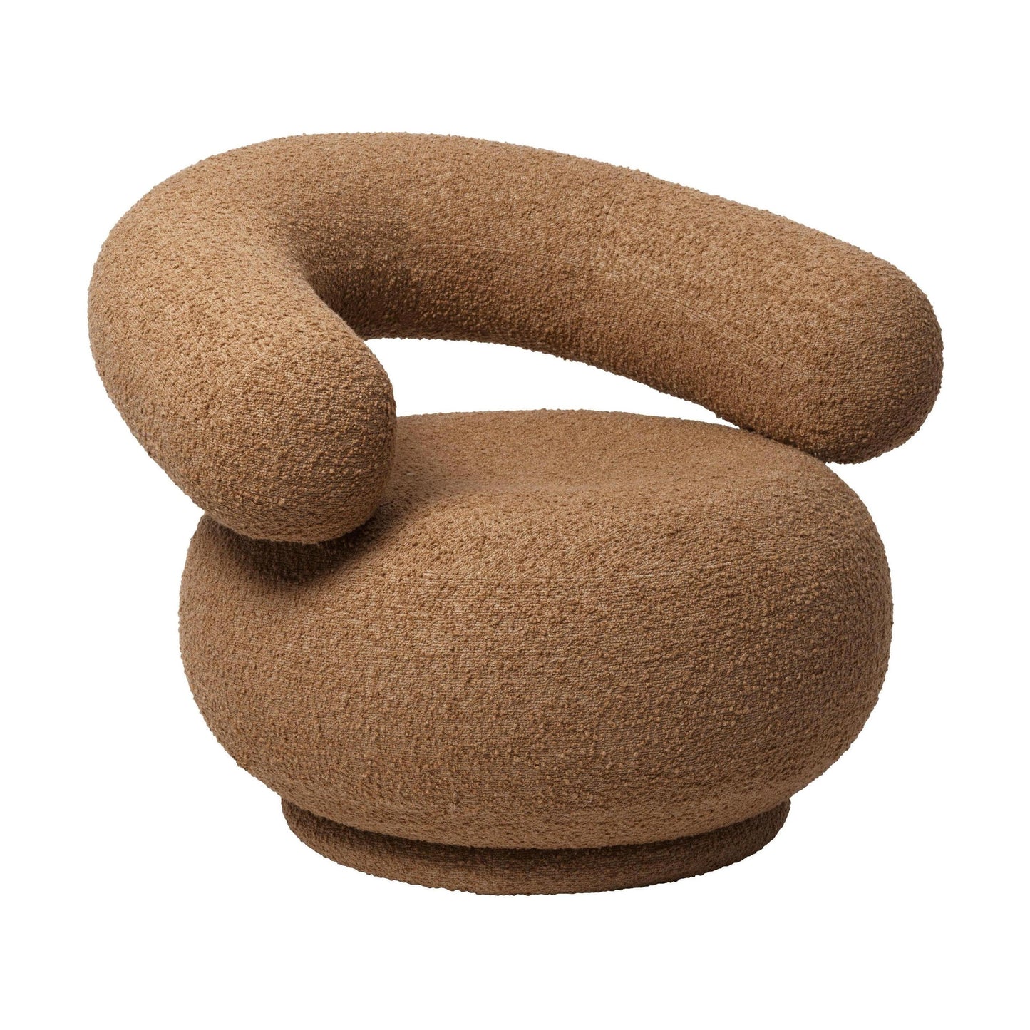 Ferm Living Orbo fauteuil Raw Bouclé Tan